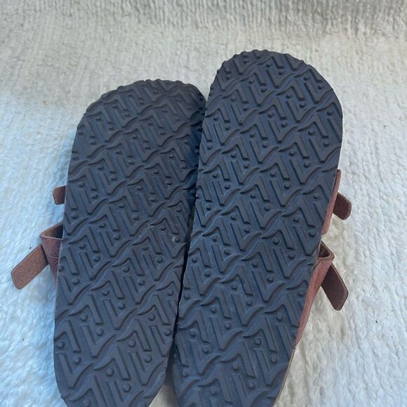 Viking Terracotta leather Embossed loop toe straps sandals EUR SZ38 - Picture 8 of 10